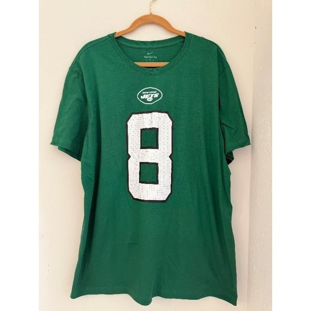 Aaron Rodgers NY Jets Shirt Jersey #8 Mens Size XL- NWT- *Small pinhole see pic